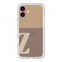 スリムプロテクションプレミアムケース with MagSafe［ オリジナル - initial two tone - Z brown ］