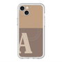スリムプロテクションプレミアムケース with MagSafe［ オリジナル - initial two tone - A brown ］
