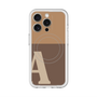 スリムプロテクションプレミアムケース with MagSafe［ オリジナル - initial two tone - A brown ］