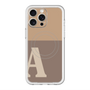 スリムプロテクションプレミアムケース with MagSafe［ オリジナル - initial two tone - A brown ］