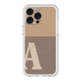 スリムプロテクションプレミアムケース with MagSafe［ オリジナル - initial two tone - A brown ］