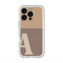 スリムプロテクションプレミアムケース with MagSafe［ オリジナル - initial two tone - A brown ］