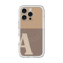 スリムプロテクションプレミアムケース with MagSafe［ オリジナル - initial two tone - A brown ］