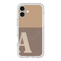 スリムプロテクションプレミアムケース with MagSafe［ オリジナル - initial two tone - A brown ］