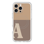 スリムプロテクションプレミアムケース with MagSafe［ オリジナル - initial two tone - A brown ］