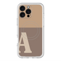 スリムプロテクションプレミアムケース with MagSafe［ オリジナル - initial two tone - A brown ］