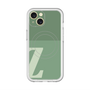 スリムプロテクションプレミアムケース with MagSafe［ オリジナル - initial two tone - Z green ］