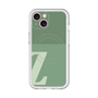 スリムプロテクションプレミアムケース with MagSafe［ オリジナル - initial two tone - Z green ］