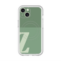 スリムプロテクションプレミアムケース with MagSafe［ オリジナル - initial two tone - Z green ］