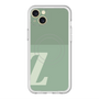 スリムプロテクションプレミアムケース with MagSafe［ オリジナル - initial two tone - Z green ］