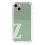 スリムプロテクションプレミアムケース with MagSafe［ オリジナル - initial two tone - Z green ］