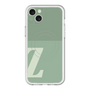 スリムプロテクションプレミアムケース with MagSafe［ オリジナル - initial two tone - Z green ］