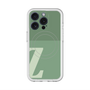 スリムプロテクションプレミアムケース with MagSafe［ オリジナル - initial two tone - Z green ］