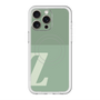 スリムプロテクションプレミアムケース with MagSafe［ オリジナル - initial two tone - Z green ］