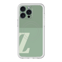スリムプロテクションプレミアムケース with MagSafe［ オリジナル - initial two tone - Z green ］