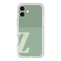 スリムプロテクションプレミアムケース with MagSafe［ オリジナル - initial two tone - Z green ］