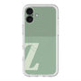 スリムプロテクションプレミアムケース with MagSafe［ オリジナル - initial two tone - Z green ］