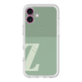 スリムプロテクションプレミアムケース with MagSafe［ オリジナル - initial two tone - Z green ］