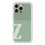 スリムプロテクションプレミアムケース with MagSafe［ オリジナル - initial two tone - Z green ］