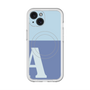 スリムプロテクションプレミアムケース with MagSafe［ オリジナル - initial two tone - A blue ］