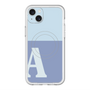 スリムプロテクションプレミアムケース with MagSafe［ オリジナル - initial two tone - A blue ］