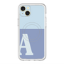 スリムプロテクションプレミアムケース with MagSafe［ オリジナル - initial two tone - A blue ］