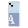 スリムプロテクションプレミアムケース with MagSafe［ オリジナル - initial two tone - A blue ］