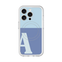 スリムプロテクションプレミアムケース with MagSafe［ オリジナル - initial two tone - A blue ］