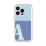 スリムプロテクションプレミアムケース with MagSafe［ オリジナル - initial two tone - A blue ］