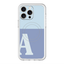 スリムプロテクションプレミアムケース with MagSafe［ オリジナル - initial two tone - A blue ］
