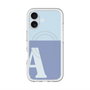 スリムプロテクションプレミアムケース with MagSafe［ オリジナル - initial two tone - A blue ］
