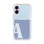 スリムプロテクションプレミアムケース with MagSafe［ オリジナル - initial two tone - A blue ］