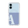 スリムプロテクションプレミアムケース with MagSafe［ オリジナル - initial two tone - A blue ］