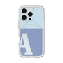 スリムプロテクションプレミアムケース with MagSafe［ オリジナル - initial two tone - A blue ］