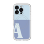 スリムプロテクションプレミアムケース with MagSafe［ オリジナル - initial two tone - A blue ］