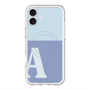 スリムプロテクションプレミアムケース with MagSafe［ オリジナル - initial two tone - A blue ］