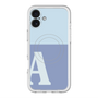 スリムプロテクションプレミアムケース with MagSafe［ オリジナル - initial two tone - A blue ］