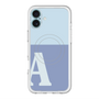スリムプロテクションプレミアムケース with MagSafe［ オリジナル - initial two tone - A blue ］