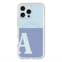 スリムプロテクションプレミアムケース with MagSafe［ オリジナル - initial two tone - A blue ］