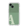 スリムプロテクションプレミアムケース with MagSafe［ オリジナル - initial two tone - A green ］