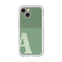 スリムプロテクションプレミアムケース with MagSafe［ オリジナル - initial two tone - A green ］