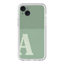 スリムプロテクションプレミアムケース with MagSafe［ オリジナル - initial two tone - A green ］