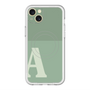 スリムプロテクションプレミアムケース with MagSafe［ オリジナル - initial two tone - A green ］