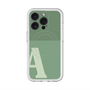 スリムプロテクションプレミアムケース with MagSafe［ オリジナル - initial two tone - A green ］