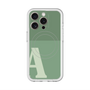 スリムプロテクションプレミアムケース with MagSafe［ オリジナル - initial two tone - A green ］