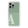 スリムプロテクションプレミアムケース with MagSafe［ オリジナル - initial two tone - A green ］