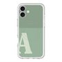 スリムプロテクションプレミアムケース with MagSafe［ オリジナル - initial two tone - A green ］