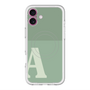 スリムプロテクションプレミアムケース with MagSafe［ オリジナル - initial two tone - A green ］