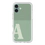 スリムプロテクションプレミアムケース with MagSafe［ オリジナル - initial two tone - A green ］