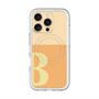 スリムプロテクションプレミアムケース with MagSafe［ オリジナル - initial two tone - B orange ］